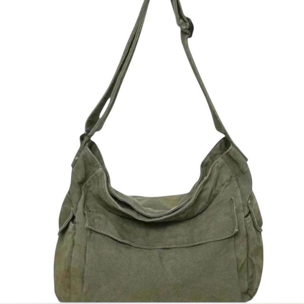 Awesome Unisex Canvas Crossbody / Shoulder Bag - Large Capacity - New - Picture 3 of 7